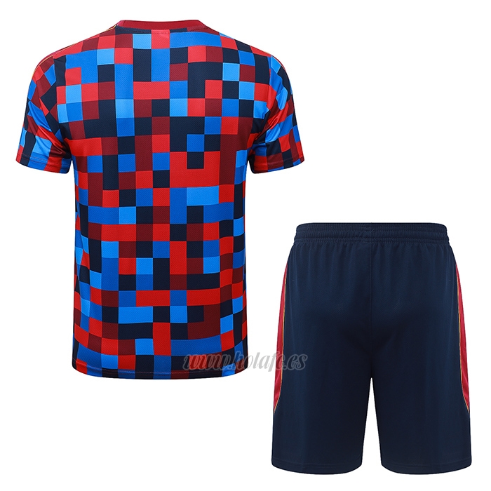 Chandal del Barcelona Manga Corta 2026-2027 Azul Rojo - Pantalon Corto